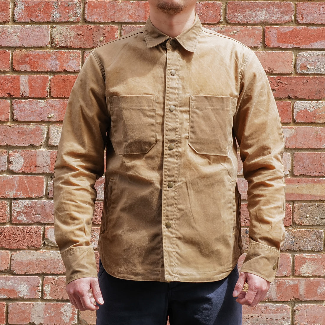 Patrol Shirt / Tan Waxed Canvas