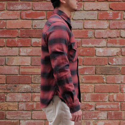 Western Shirt / Brick Red Flannel