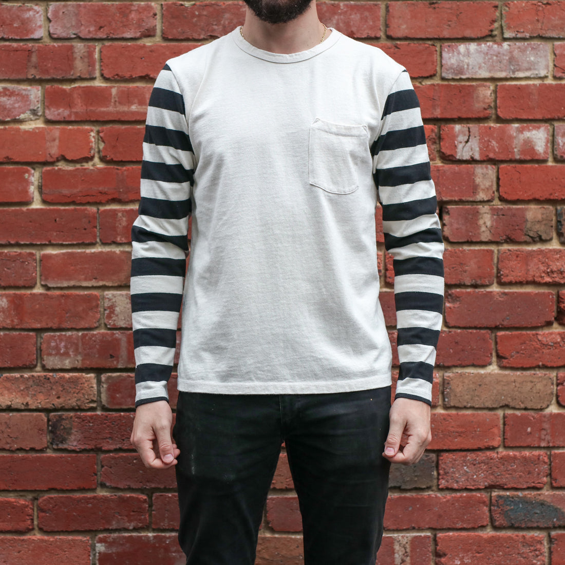 13oz Shifter LS Tee / Natural Combo