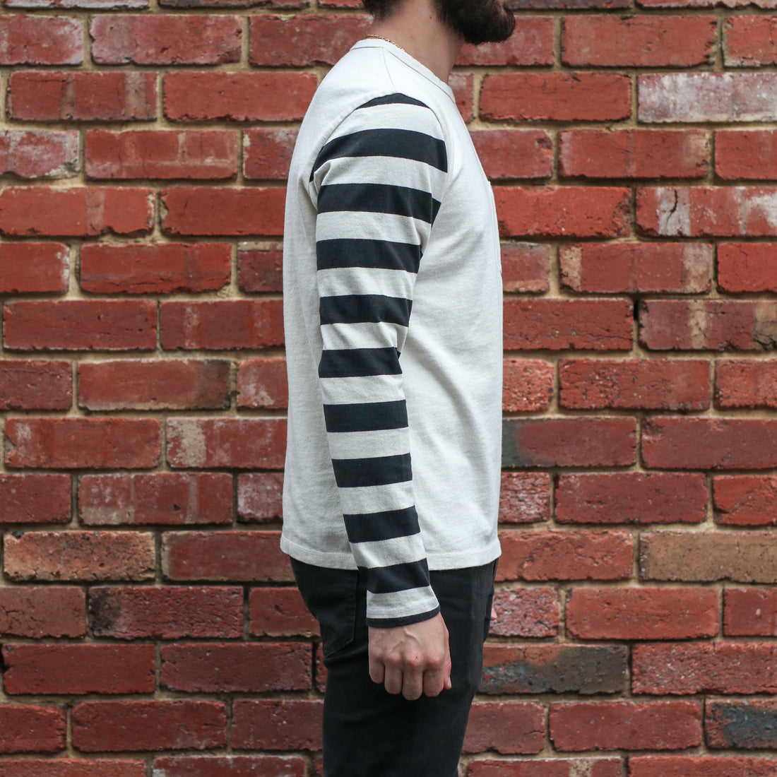 13oz Shifter LS Tee / Natural Combo