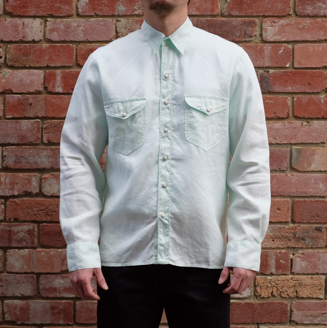 Tencel Gabardine Shirt / Mint